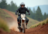 Les avantages d’une motocross 150 cc pour les amateurs de sensations fortes Jeune homme en motocross sur un sentier accidenté